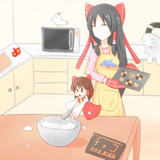 クッキー☆を作るSNNN姉貴とお手伝いサケノミ