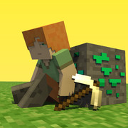 ダイヤモンドとAlex[wolf Rigアレンジ] (Minecraft Animations)