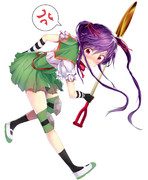 パンツを見られたくるみちゃんが涙目で睨んでくる