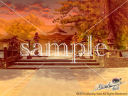 背景素材「神社･夕方」