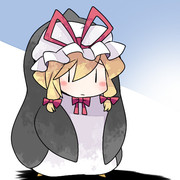 ペンギンさんのコスプレをしたゆかりん