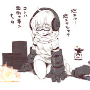 くわえタバコ ニコニコ静画 イラスト