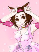 ねこみみを着けてもらおう