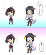 沖波と霧島さんのメガネ交換。