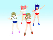 OMF5の4人にブルマモデル登場！