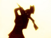 上陸してきた敵を小銃で殴り殺すあきつ丸