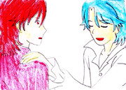 レッド、ブルー