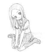 女の子座りの高木さん