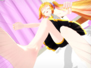 帰宅して寝るネルさん