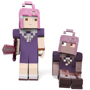 めぐねえとゾンビめぐねえ[Wolf Rig_T型V2](MinecraftAnimations)