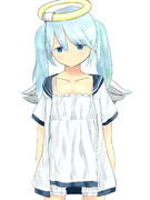 じっと見つめる君は堕天使 ニコニコ静画 イラスト