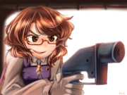 3Dプリンターガンを撃つ時の悪い顔した菫子ちゃん