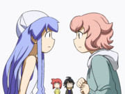 イカちゃんvsアトラちゃん ピコピコ対決