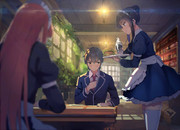 メイド喫茶 ニコニコ静画 イラスト