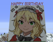 【Minecraft】櫻井桃華ちゃんお誕生日おめでとう【ドット絵】