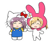 ハギーキティと舞メロディ