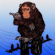 チンパンジー ニコニコ静画 イラスト