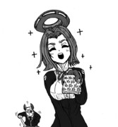 ハンケチーフを貸し与える龍田の図。