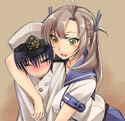 腹痛の提督を介抱する衣笠