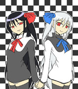 ５頭身の白黒が可愛かったので描いた