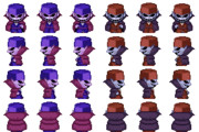 易者 RPGツクールMV用歩行グラフィック