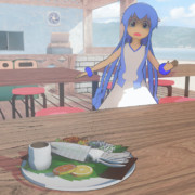 イカの活き造り使用例