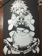 十六夜咲夜 切り絵