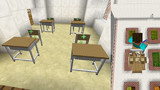 【minecraft】学校にある机と椅子(推進エンジン付き)を作ってみた【jointblock】