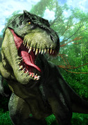 Blender 3DCGでティラノサウルス