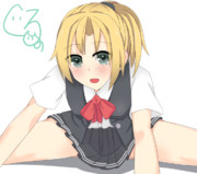 舞風とストレッチ