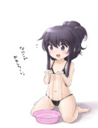 暁ちゃんにローション与えてみた。