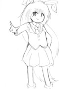 zun絵風うどんげ(シャーペン)