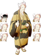 蟒蛇立ち絵 表情差分