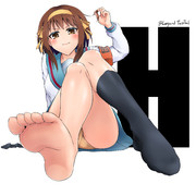 ハルヒの脚ってエロいよね。