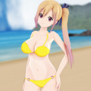 【MMDモデル配布】川神舞の水着