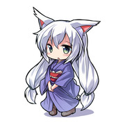 白狐 ニコニコ静画 イラスト