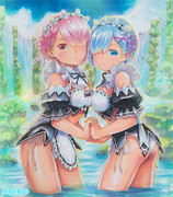 ラム＆レム メイド服水着仕様