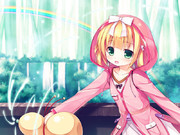 虹を架けるフクちゃん