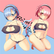 レムとラムの猫ランジェリー(^_-)-☆