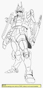超時空騎団サザンクロス 宇宙機甲隊 初期稿 動力甲冑 アーミングダブレット
