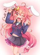 許してにゃ…ぴょん♪