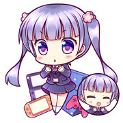 青葉ちゃんアクリルキーホルダー絵