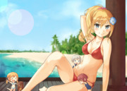 水着ビス子と愉快な妹達