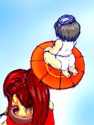 あ！大和さんの傘、華やかで、まるゆ好きです！