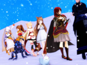 【MMD】ウィンターローズ討伐任務行軍【花騎士劇場？】