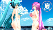 【MMD】暑中お見舞い申し上げます【夏のポスター選手権2016】