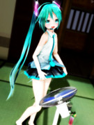 暑いから扇風機で…