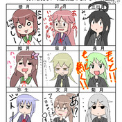 睦月 卯月 三日月 ニコニコ静画 イラスト