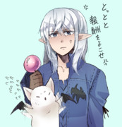 蒼の竜騎士vs白豚さん