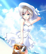 アーニャと水筒と白ワンピと